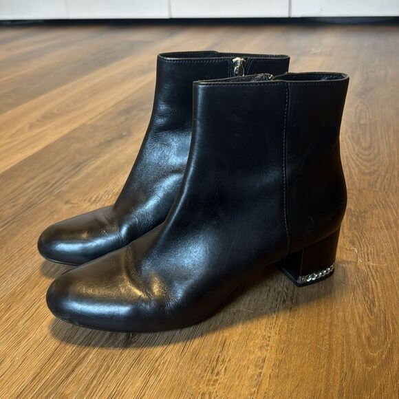 Michael Kors ladies June Flex Leather Booties in black size 8 M boots - Picture 5 of 11